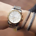 Michael Kors Women's Lexington Two-Tone Chronograph Watch