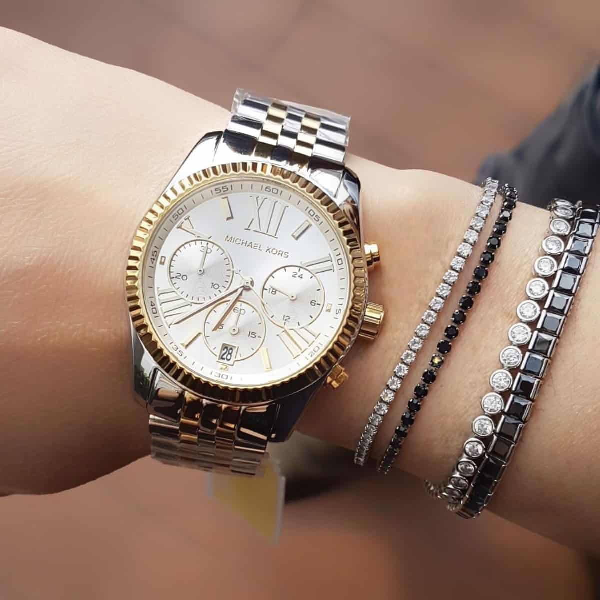Michael Kors Women's Lexington Two-Tone Chronograph Watch