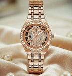 GUESS Allara Rose Gold Dial Multi-Function Women's Watch