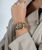 GUESS Allara Rose Gold Dial Multi-Function Women's Watch