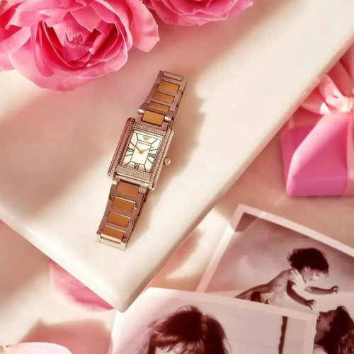 Emporio Armani Genni Two-Tone Stainless Steel Women's Watch