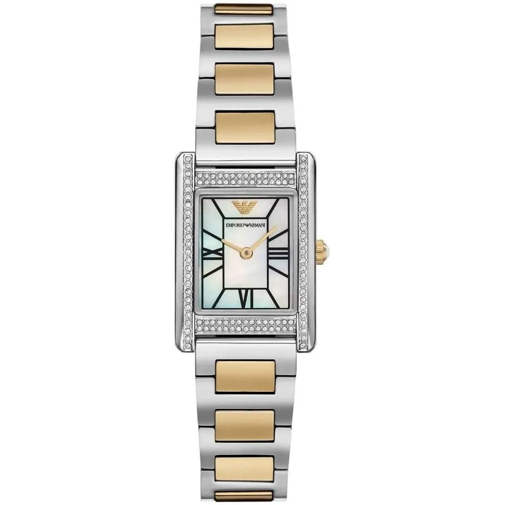 Emporio Armani Genni Two-Tone Stainless Steel Women's Watch