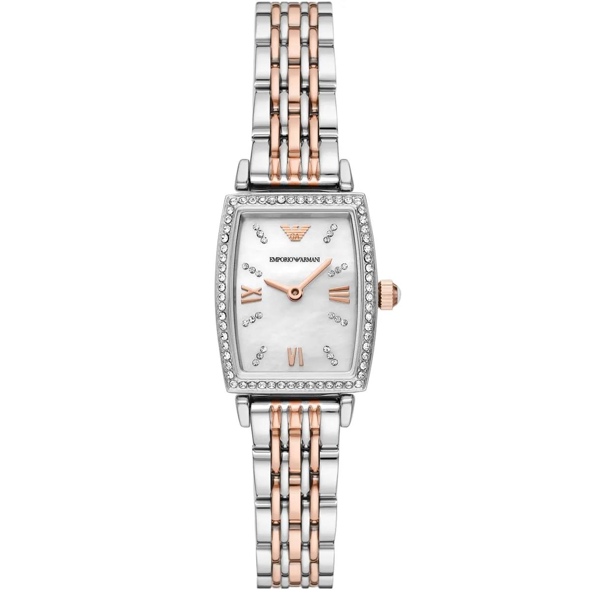 Emporio Armani Gianni T-Bar Women's Two-Tone Dress Watch