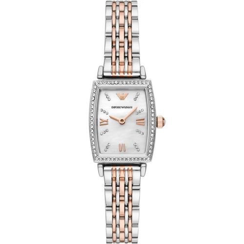 Emporio Armani Gianni T-Bar Women's Two-Tone Dress Watch