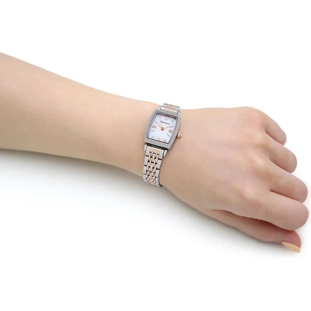 Emporio Armani Gianni T-Bar Women's Two-Tone Dress Watch