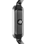 Armani Exchange Women's Leila Rectangular Black Stainless Steel Watch