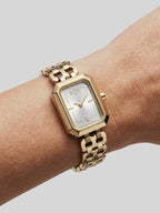 Armani Exchange Faye Two-Hand Gold-Tone Stainless Steel Watch
