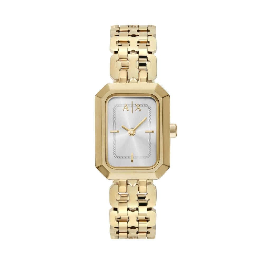 Armani Exchange Faye Two-Hand Gold-Tone Stainless Steel Watch