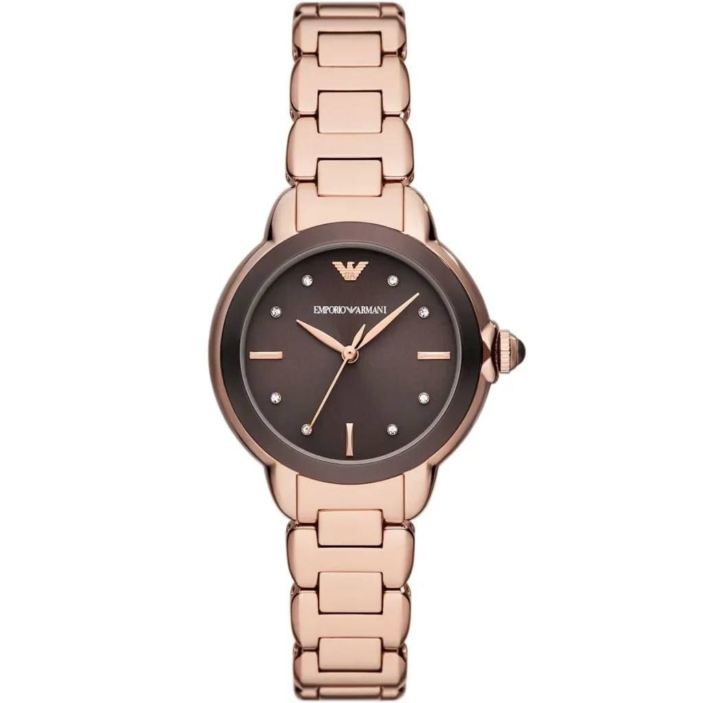 Emporio Armani Mia Rose Gold-Tone Stainless Steel Women's Watch