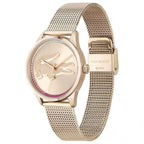 Lacoste Ladycroc Women's Rose Gold Dial Stainless Steel Mesh Strap Watch