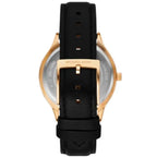 Slim Runway Black Leather Women's Watch