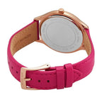 Michael Kors Slim Runway Deep Pink Leather Watch