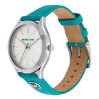 Michael Kors Slim Runway Santorini Blue Leather Women's Watch