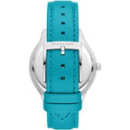 Michael Kors Slim Runway Santorini Blue Leather Women's Watch