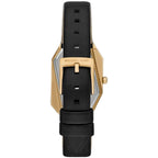 Michael Kors Suri Gold-Tone and Black Leather Women's Watch