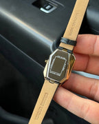 Michael Kors Suri Gold-Tone and Black Leather Women's Watch