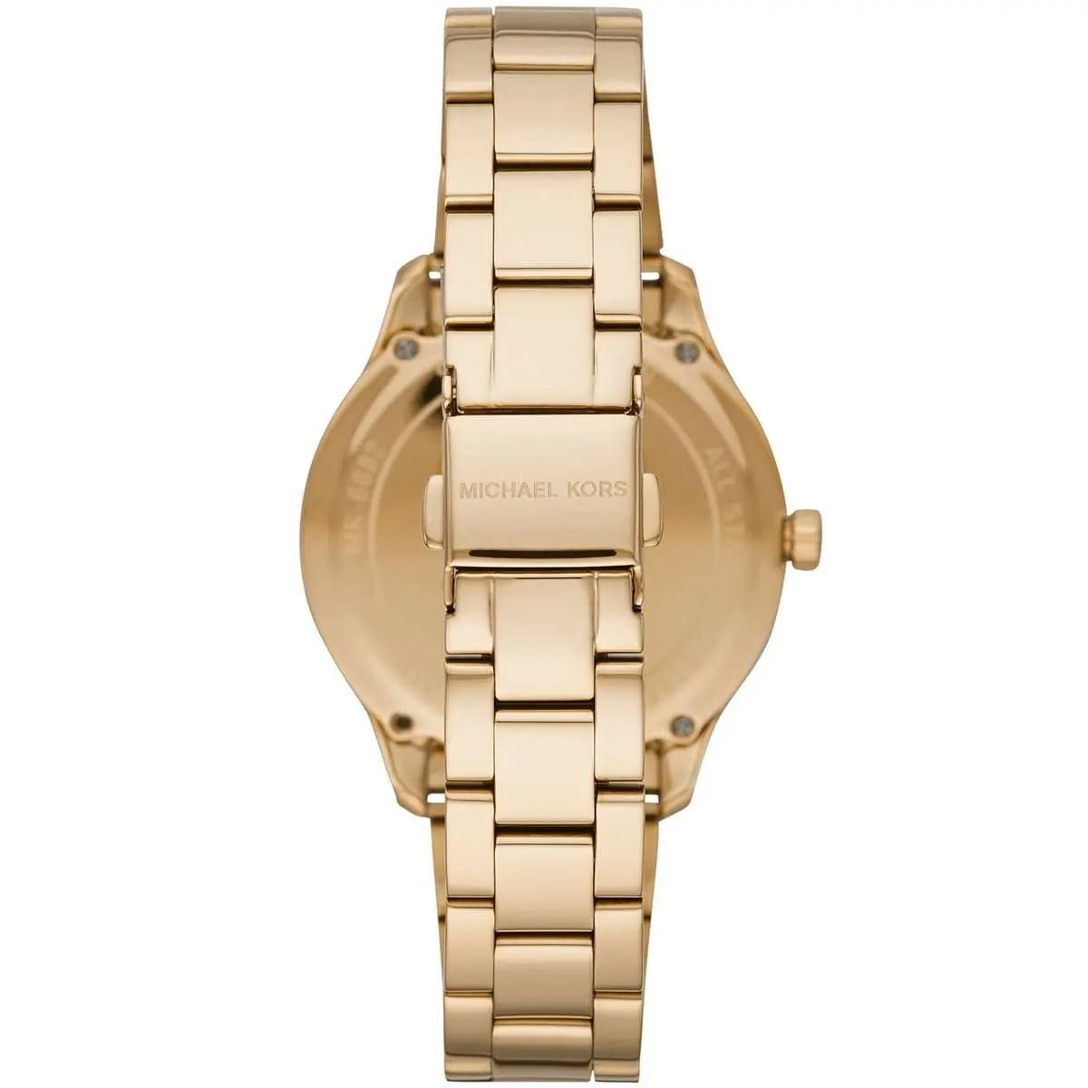 Michael Kors Runway Quartz Black Dial Stainless Steel Ladies Watch