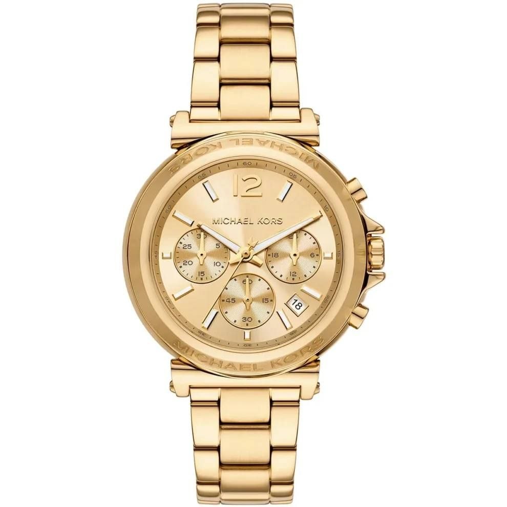 Michael Kors Maren Chronograph Gold-Tone Stainless Steel Ladies Watch