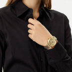 Michael Kors Maren Chronograph Gold-Tone Stainless Steel Ladies Watch