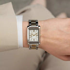 Michael Kors Essex Two-Tone Stainless Steel Rectangular Watch44