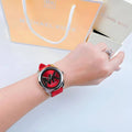 Michael Kors Janelle Three-Hand Red Silicone Watch