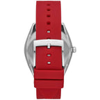 Michael Kors Janelle Three-Hand Red Silicone Watch