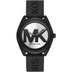 Michael Kors Janelle Black Silicone Strap Ladies Watch