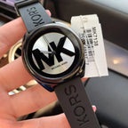 Michael Kors Janelle Black Silicone Strap Ladies Watch
