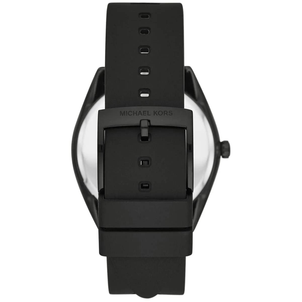 Michael Kors Janelle Black Silicone Strap Ladies Watch
