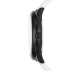 Michael Kors Janelle Black Tone and White Silicone Women's Watch