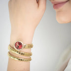 Just Cavalli Women's Signature Snake Gold-Tone Watch