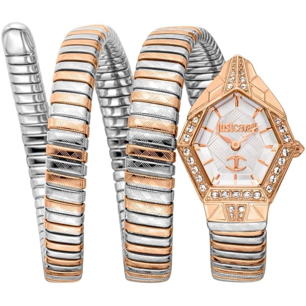 Just Cavalli Signature Snake Ambra Two-Tone Women's Watch