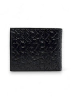 Calvin Klein Men's Monogram Leather Bifold Wallet – Black