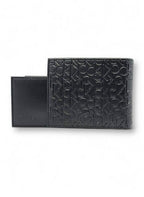 Calvin Klein Men's Monogram Leather Bifold Wallet – Black