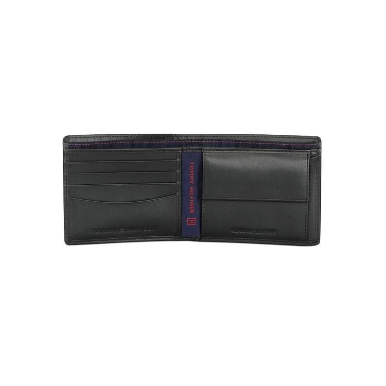 Tommy Hilfiger Men's Stallion Plaid Leather Passcase Wallet