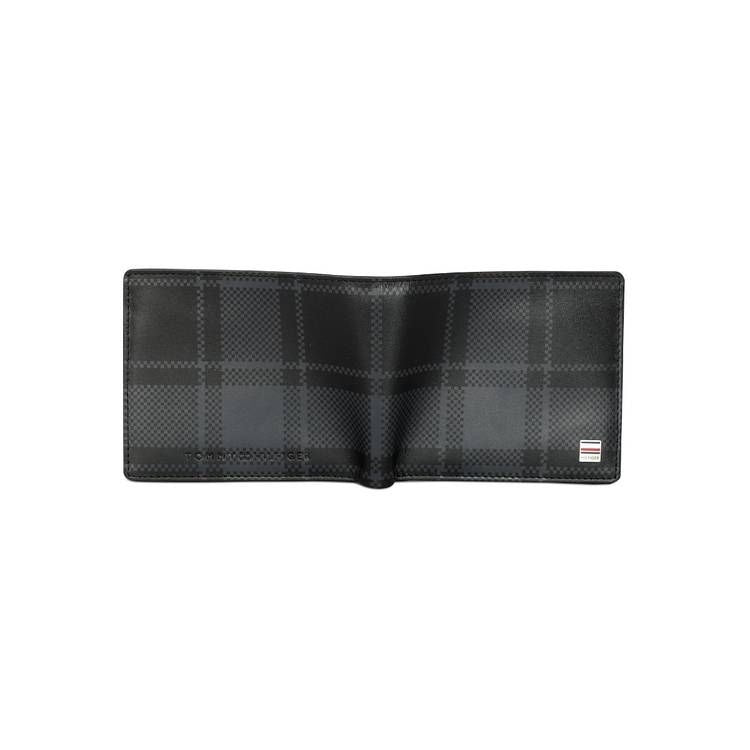 Tommy Hilfiger Men's Stallion Plaid Leather Passcase Wallet